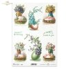 Wielkanoc, wiosna, Happy Easter, Easter Greeting, pisanki, kolorowe jajka, niezapominajka, fiołek, niezapominajki, fiołki, przebiśnieg, wielkanocne kwiaty, wiosenne, kwiat, spring, Easter eggs, colorful eggs, forget-me-nots, violets